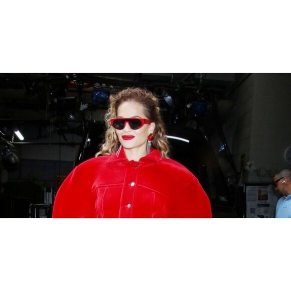 A0787Z New THIERRY LASRY Red Round Kanibaly 425 Sunglasses Women - Picture 4 of 5